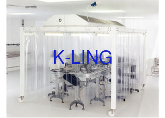 Μορφωματικές αποστειρωμένο δωμάτιο Softwall εργαστηρίων ανεμιστήρων EBM/κατηγορία 10000 νοσοκομείων καθαρό δωμάτιο