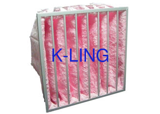 Πολυ - φίλτρο αέρα τσεπών F6 - F8 αποδοτικότητα ίνας υάλου συστημάτων HVAC για το θερμοκήπιο