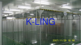 Καθαρό δωμάτιο ISO8 Softwall/κάθετος ελασματικός θάλαμος ροής αέρα με τη μονάδα φίλτρων H14 HEPA