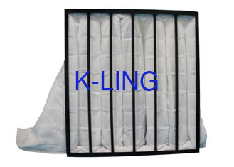 Άσπρο πλαστικό πλαίσιο φίλτρων αέρα τσεπών με τα μη υφαμένα υφάσματα