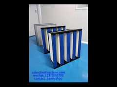 Φιλτράρισμα πλαστικού πλαισίου V για καθαρό δωμάτιο και απόδοση σε βιομηχανικά περιβάλλοντα