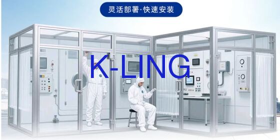 Modular Clean Booth που χρησιμοποιεί φίλτρα HEPA που διασφαλίζει το φιλτράρισμα αέρα και τη συμμόρφωση με το Cleanroom στην κατασκευή ημιαγωγών
