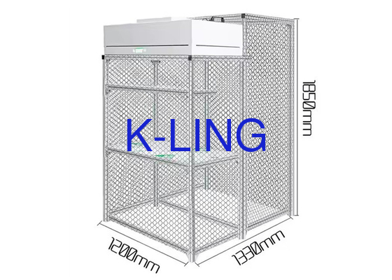 Προσαρμοσμένα μονόδρομα / μη μονόδρομα Softwall Cleanroom Booths
