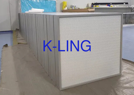 1220*610*70mm Μινι-επικάλυπτο φίλτρο HEPA προσαρμοσμένο για βαθμό φιλτραρίσματος