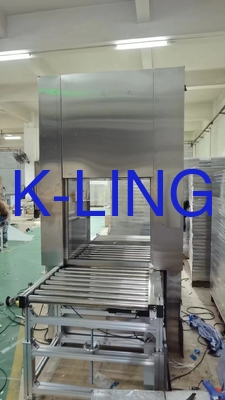 PLC Καθαρό δωμάτιο Απολύμανση Δωμάτιο περάσματος με γραμμή μεταφορέα για τη μεταφορά υλικού