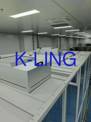 ISO 8 Καθαρό δωμάτιο με μαλακό τοίχωμα με ταχύτητα αέρα 0,45m/s και διήθηση HEPA H14 για τον έλεγχο της μόλυνσης