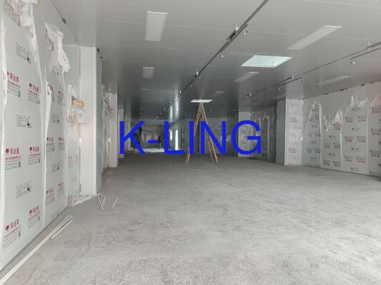 Τείχος τοποθετημένο μονωτικό καθαρό δωμάτιο με γυαλί μαγνήσιο πετρώματος μαλλί σάντουιτς πάνελ 50mm Προσαρμοσμένο για ημιαγωγούς καθαρό δωμάτιο