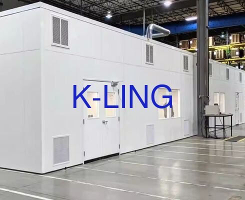 50mm Ενότητες Αίθουσας Καθαρισμού Sandwich Panel με ISO5 ISO6 ISO7 ISO8 Καθαρισμό για Βιομηχανική Χρήση