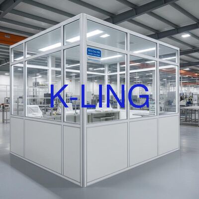 ISO5/6/7/8 Modular Cleanroom System with 50mm Thickness and HEPA/ULPA Filtration for Dust-Free Environments
