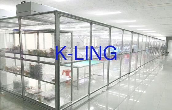 Modular Clean Booth που χρησιμοποιεί φίλτρα HEPA που διασφαλίζει το φιλτράρισμα αέρα και τη συμμόρφωση με το Cleanroom στην κατασκευή ημιαγωγών