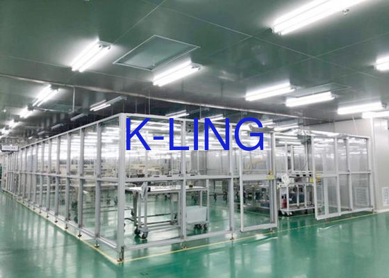 Διάταξη 1000 SUS 304 Φραμα Modular Clean Room με τοίχο από πλαξίγλα για ελεγχόμενα περιβάλλοντα