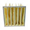 Κίτρινο φίλτρο τσαντών πλαισίων αργιλίου αντίστασης F9 χρώματος χημικό/φίλτρο αέρα τσεπών