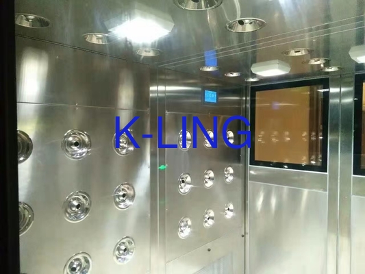 Σήραγγα ντους αέρα υψηλής τάσης 220V 380V 50HZ για το αποστειρωμένο δωμάτιο βιομηχανίας