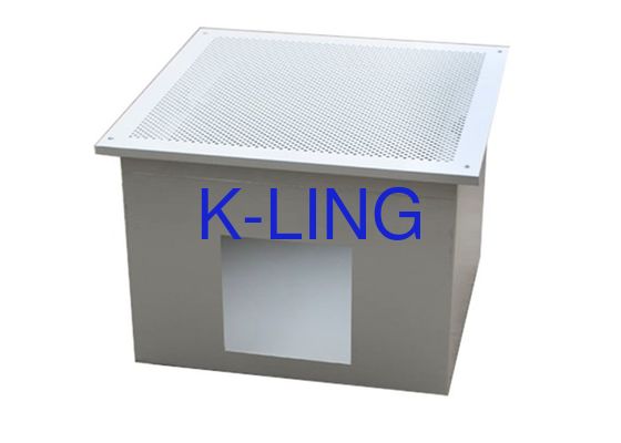 Ντυμένο κιβώτιο φίλτρων χάλυβα HEPA ανεφοδιασμού καθαρού αέρα σκόνη για το ηλεκτρονικό εργοστάσιο
