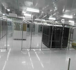 ISO6 PVC καθαρός θάλαμος Softwall ροής κουρτινών ελασματικός με μίνι - φίλτρο πτυχών HEPA