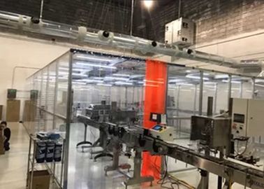 Καθαρό δωμάτιο Softwall τοίχων πλεξιγκλάς παραγωγής τσιγάρων Ε